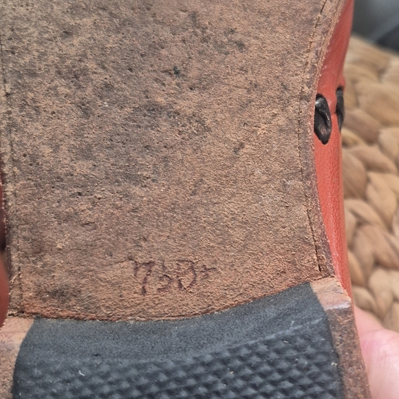 Vintage 70's Rare Handmade Leather Shoes By Small Shoemaker In New Hampshire 7.5 - Picture 3 of 7